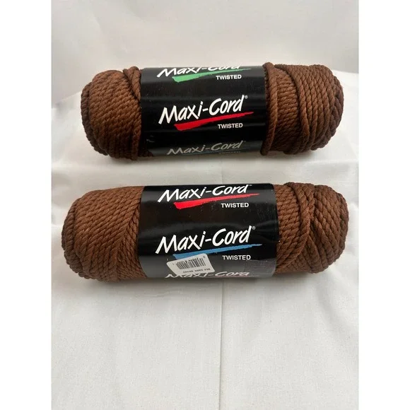 Maxi Cord Twisted Dark Brown Polypropylene 6mm 100Yd Macrame 2 Pack - Picture 2 of 5